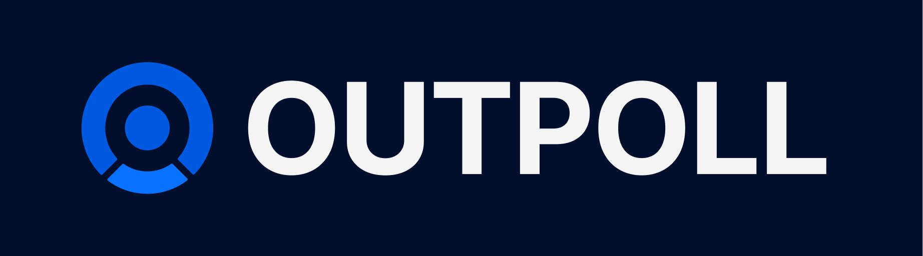 Outpoll logo dark background